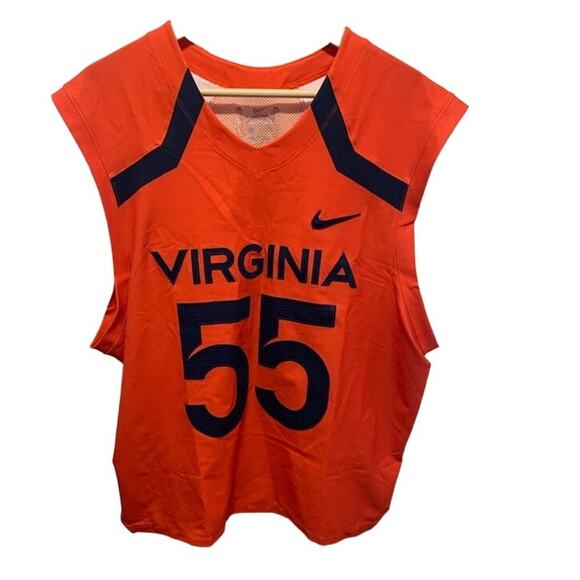 Nike Elite University of Virginia jersey lacrosse Caveliers shirt UVA size L - Picture 1 of 10